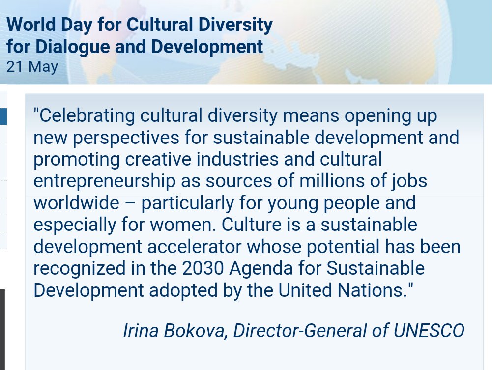 Bahia Tahzib Lie On Twitter Today World Day 4 Cultural Diversity
