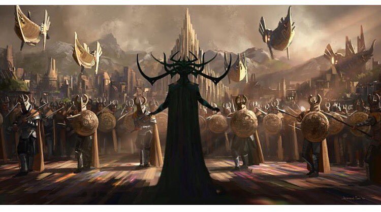 PetesBasement's tweet photo. This #ThorRagnarok #conceptart looks badass!
Hel is coming!
#Hela #CateBlanchett #Ashard #… https://t.co/peTIxNe5Cv https://t.co/KcpOmB2BfY