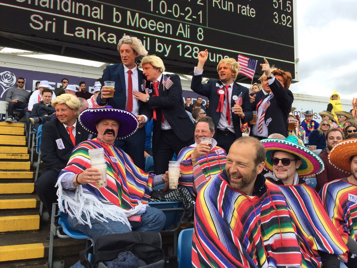 TheBarmyArmy's tweet photo. Looks like bridges are being built at the cricket not walls #ENGvSL  #Trump2016 #Mexicans #Cricket https://t.co/1bMTdS1Cf7