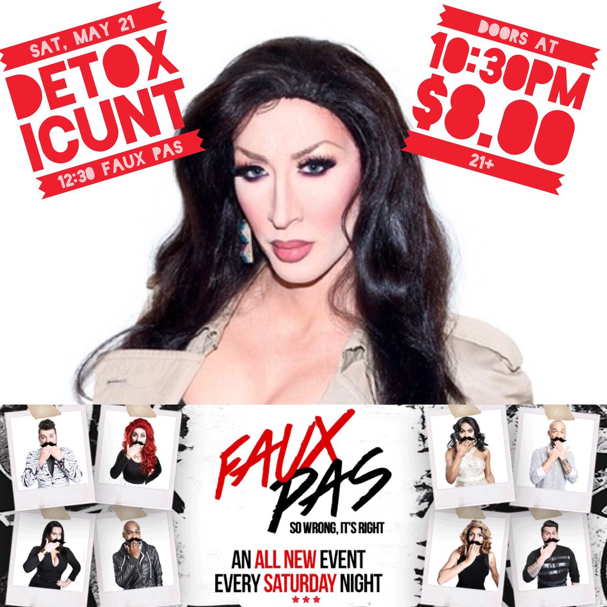jermainelandon's tweet image. Don't miss @TheOnlyDetox tonight in Raleigh at Faux Pas, kids! 💋