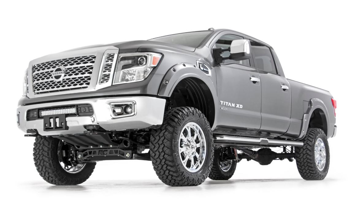 roughcountry's tweet photo. A sneak peek at our upcoming 6" Titan XD kit. What a transformation it makes! #comingsoon #roughcountry https://t.co/QnEev0geZy