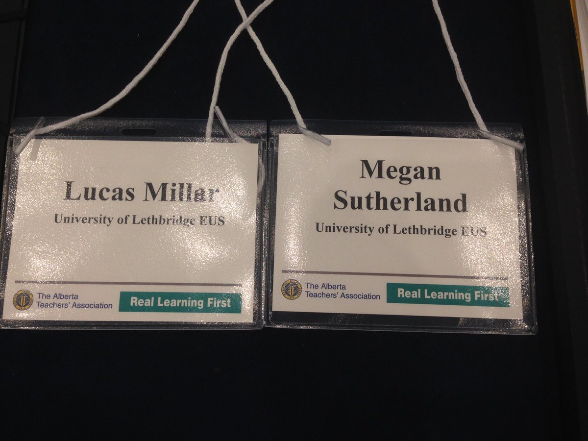 Ms_M_Sutherland's tweet photo. Excited for our first ARA conference with @mrlucasmiller #yyc #ata @ULeth_EUS https://t.co/NtNQNgGRKE