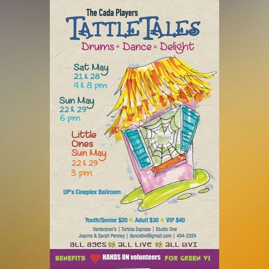 LIMINCIRCLE's tweet photo. Tonight @ #UPsCineplexBallroom #Tortola #BVI | #theCADAplayers present TATTLE TALES | #OpeningNight SHOW BEGINS @ 4… https://t.co/ttQ8aVApUC