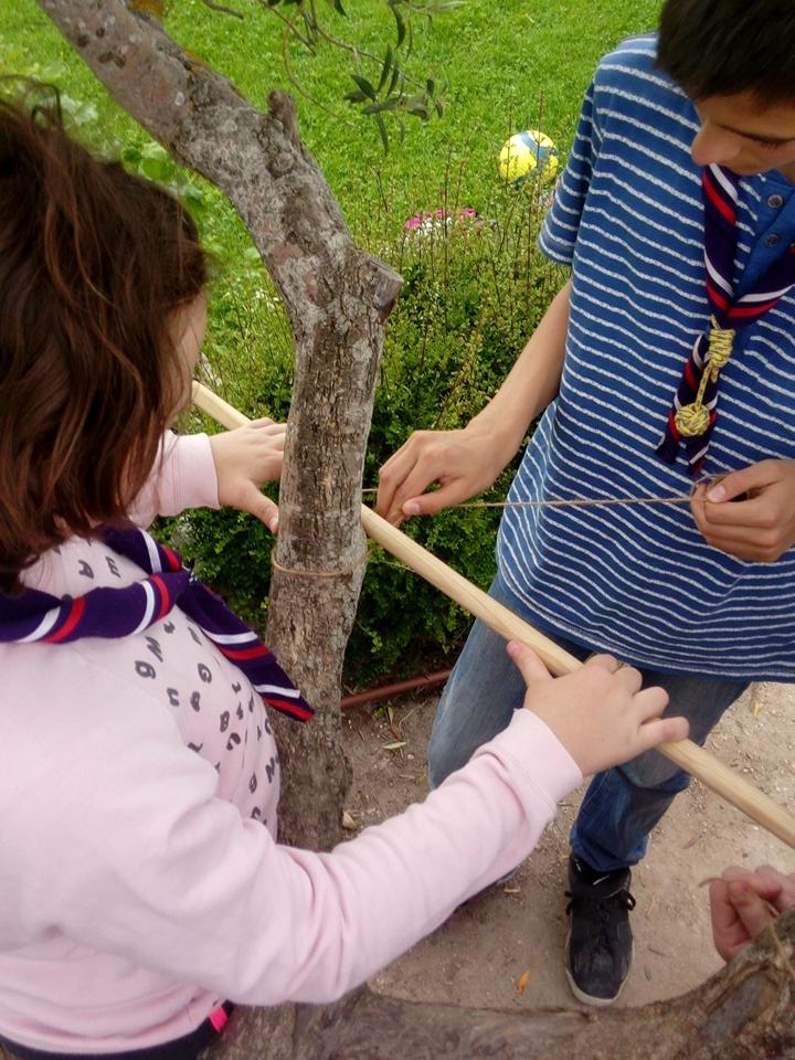 Practicando amarres! El campa se acerca..