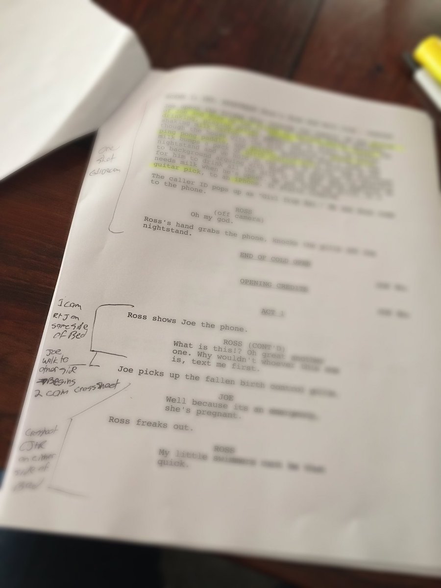 Rules_Roommates's tweet photo. Script revisions, prop and camera notes for Episode 4 of #RulesOfRoommates. #production #webseries #sitcom https://t.co/BGA1iHTH4p