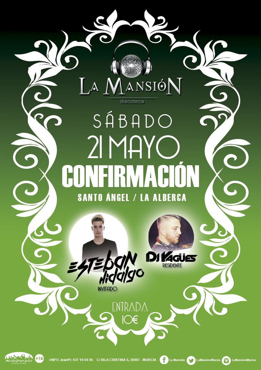 Esta noche celebramos junto a los confirmados! 
Y en cabina un invitado de lujo, hoy bailamos hasta romper el suelo!
