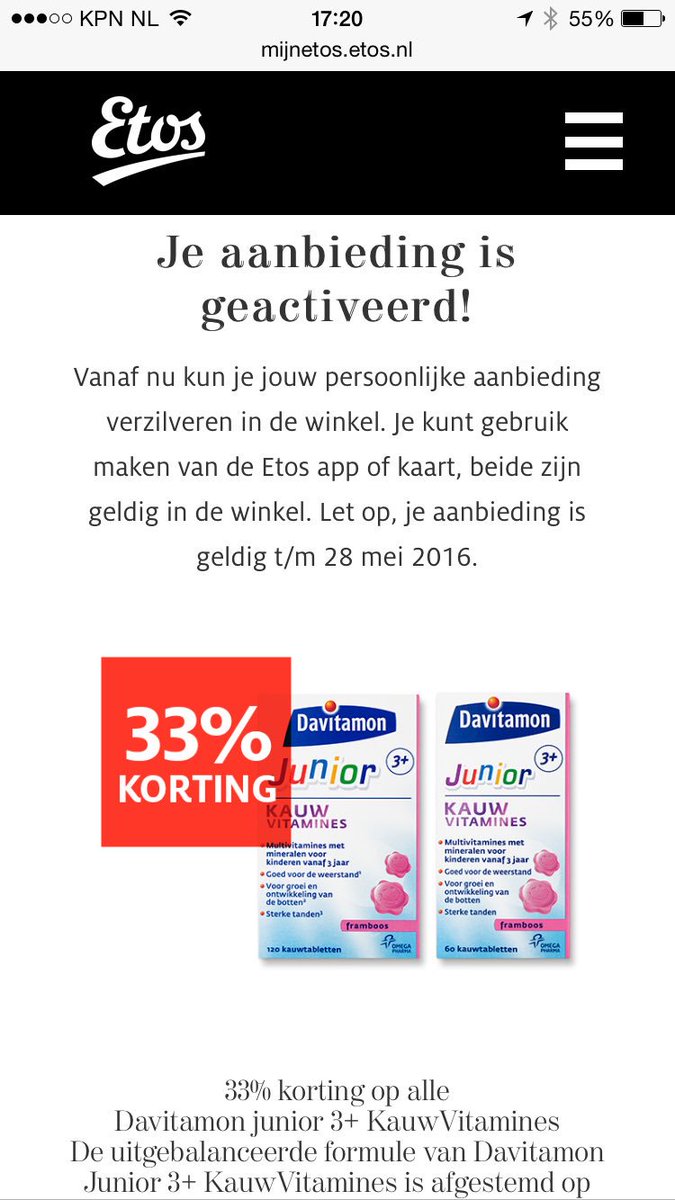 Lieve <a href="/etos/">Etos</a>, mijn naam fout schrijven is 1, maar leg even uit waar die pers. aanbieding icm deze milestone op slaat.