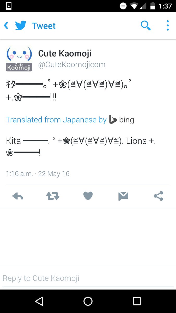 Cute Kaomoji On Twitter Haha I Have No Idea How Lions