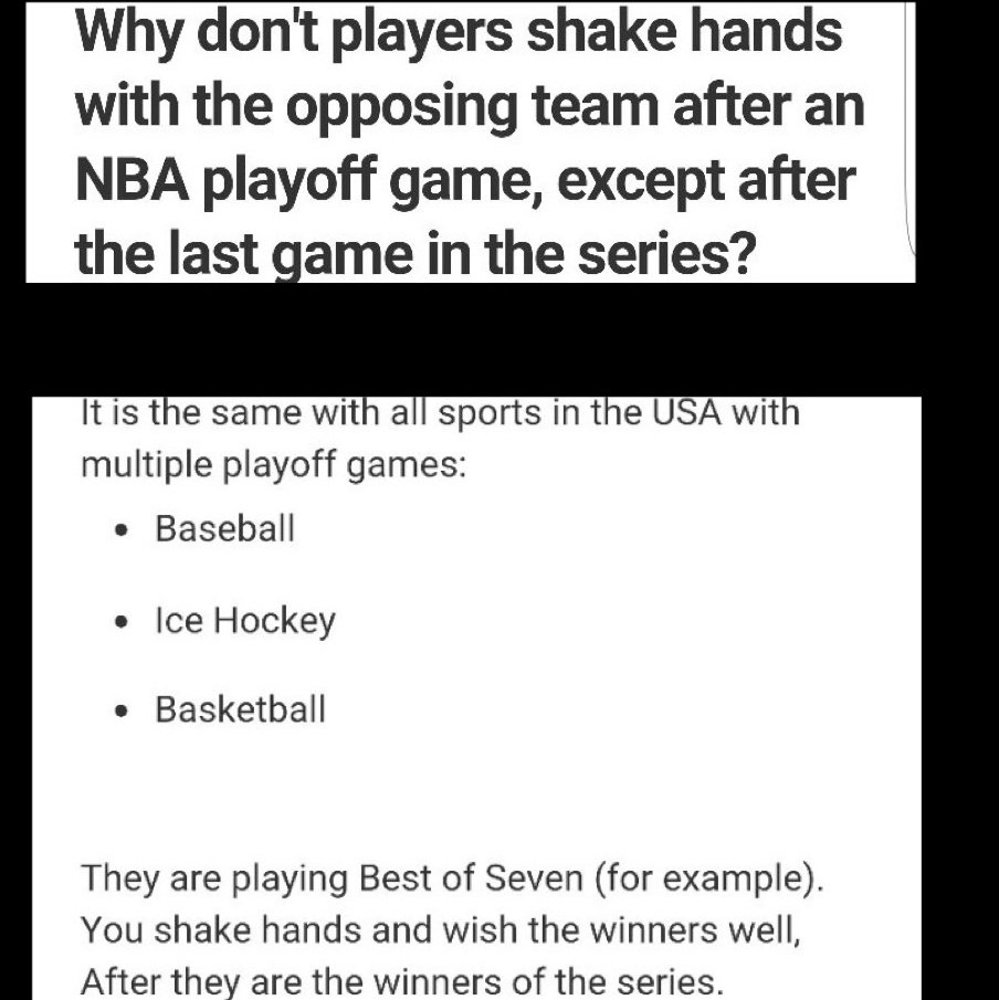 For those who don't understand but yet are quick to judge and say that we have no sportsmanship