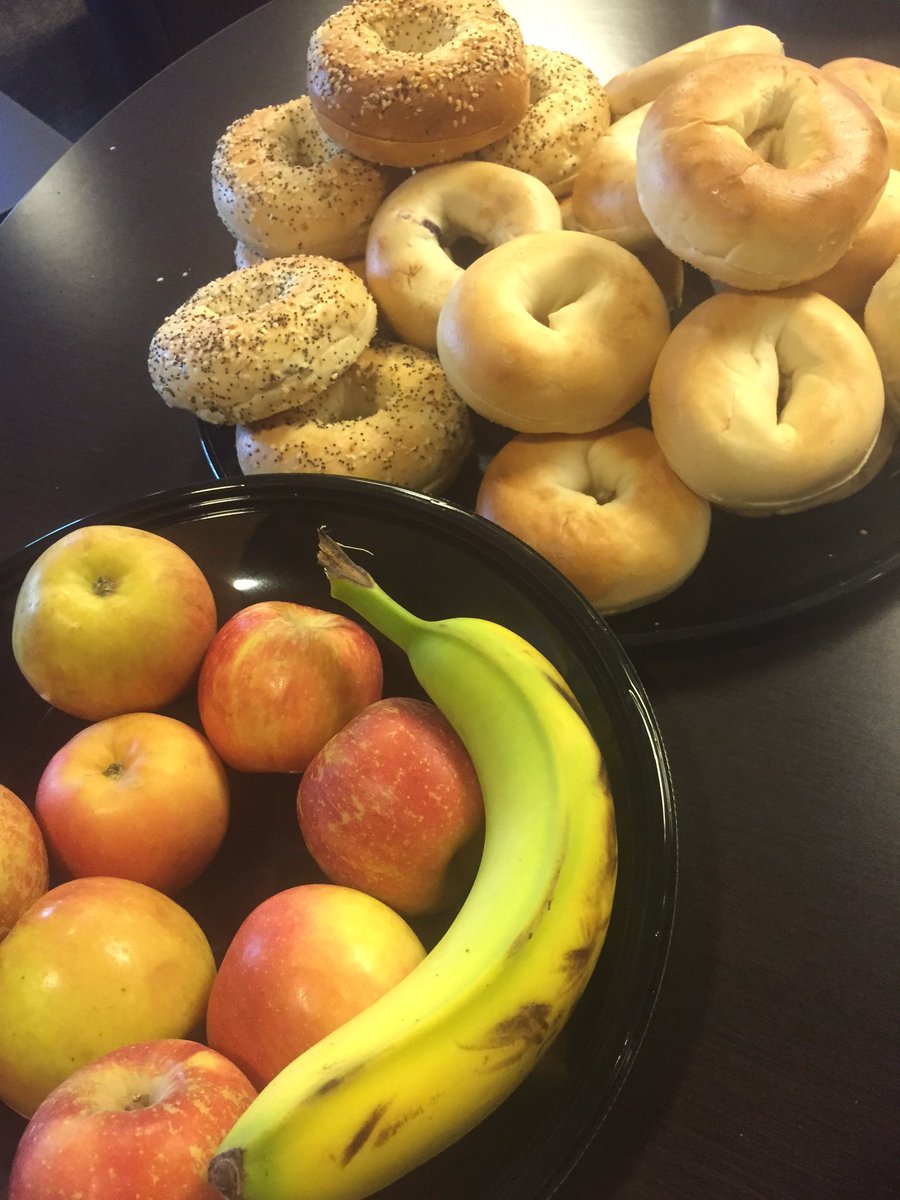 Be sure to grab some bagels and fruit on your way to Springfest!