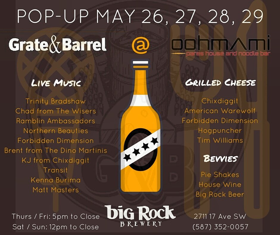 Here it is, all the details about our pop-up happening next week at Oohmami Pares! Dis gon be good! #yyc #yycarts