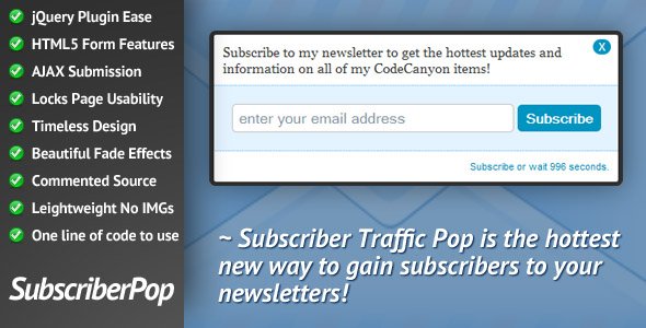 Nulled_Warez's tweet photo. Subscriber Traffic Pop - #Email #Jquery #ModalBox #Overlay https://t.co/IkfJCfDxZN https://t.co/791fybZKS8
