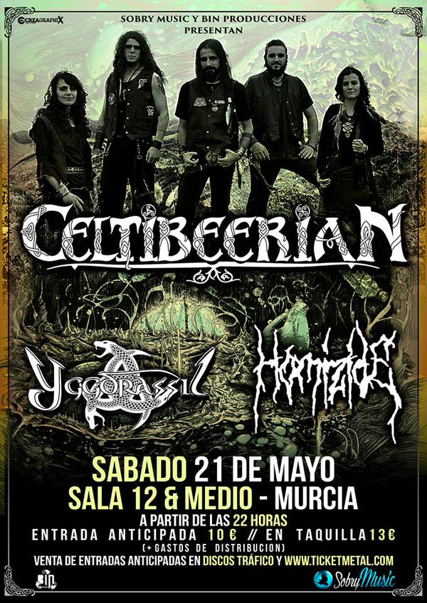 Metal_Hispano's tweet photo. Esta noche, en la Salqa 12 & medio (Murcia) #FolkMetal con @Celtibeerian @YggdrassilZGZ y #Homizide https://t.co/tHAfG86sBz