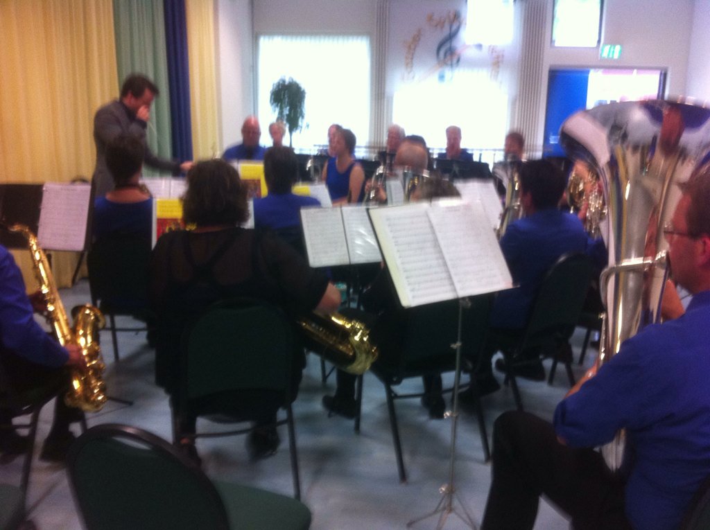 De Bazuin Weteringen 'In perfect peace' tijdens het inspelen voor <a href="/GoudenSpiker/">GoudenSpikerFestival</a> Festival #2016GSF