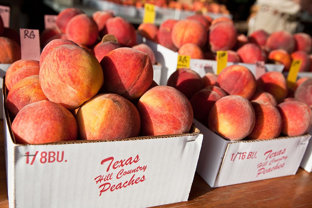 VisitAustinTX's tweet photo. Fresh. Succulent. Fredericksburg peaches. Farmstands &amp; orchards awaiting your arrival this summer. @visitfredtx https://t.co/1pBIUKHhdE