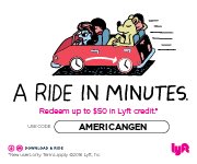 AmGenerations's tweet image. Get a Lyft to and from class!