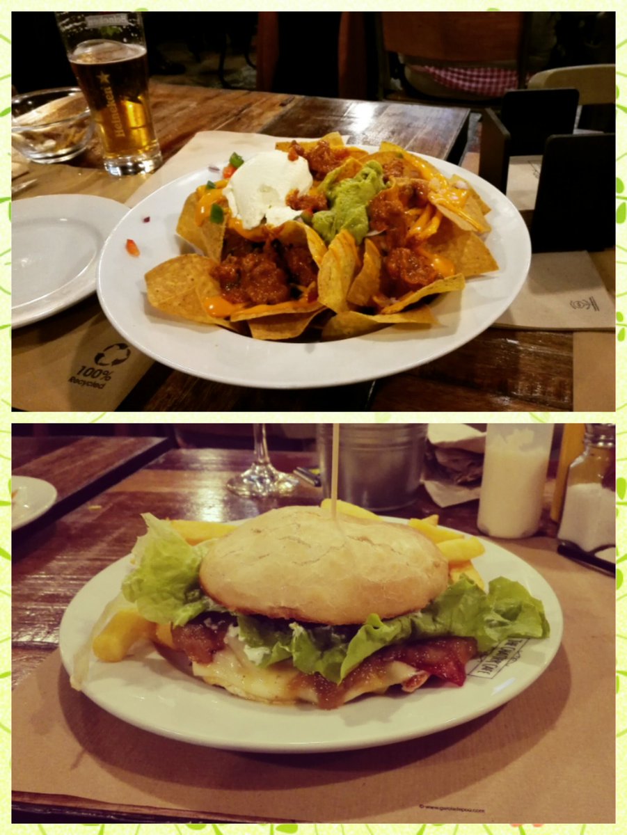 thechattercafe's tweet photo. Una buena opción para esta noche:nachos y hamburguesa granjera con patatas ¡Para chuparse los dedos!@TablasDigital https://t.co/jnoQclplzC