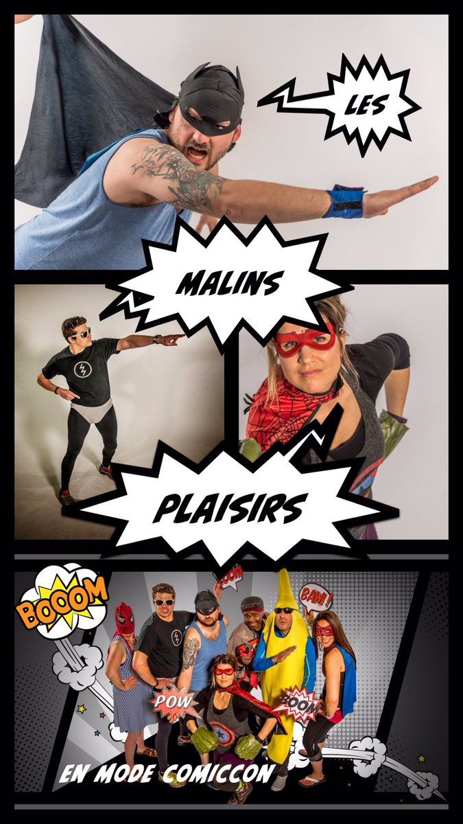 Les malins plaisirs sont en mode #ComicCon ce matin! #lesmalinsplaisirs
