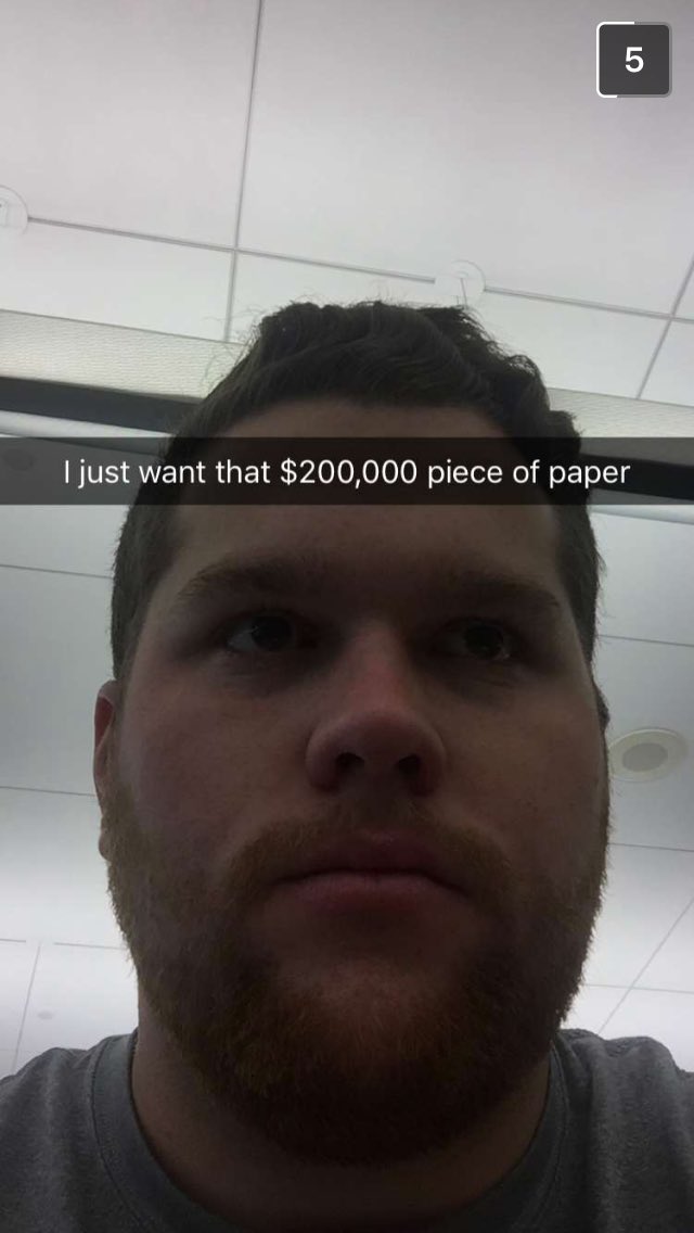 tizzytevs's tweet photo. if you can make it 18 years in school you can make it another week
 good luck on your final🤓🤓🤓 https://t.co/11fD1TAC1P