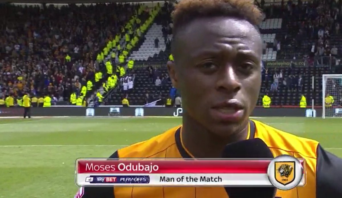 Man of the match, Moses Odubajo 1 Assist (3rd goal) 74 touches 38 passes 76 passing accuracy 2 shots