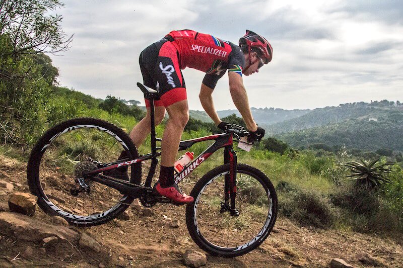 Powerful show from <a href="/james_reid01/">James Reid</a> putting 55s into his closest rival at <a href="/Cycling_SA/">Cycling South Africa</a> #XCOCup in PE #BMT #RoadToRio