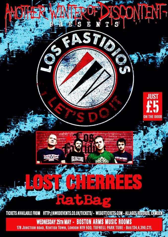 AWOD2016's tweet image. Less than two weeks to go until Los Fastidios play a rare London gig - tickets £5 from awodevents.co.uk/tickets