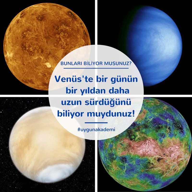 Venüs'te bir gün nasıl geçer merak ettik. :) #uygunakademi #uzay #bilim #hergünyenibirbilgi #okulöncesi #ilkokul