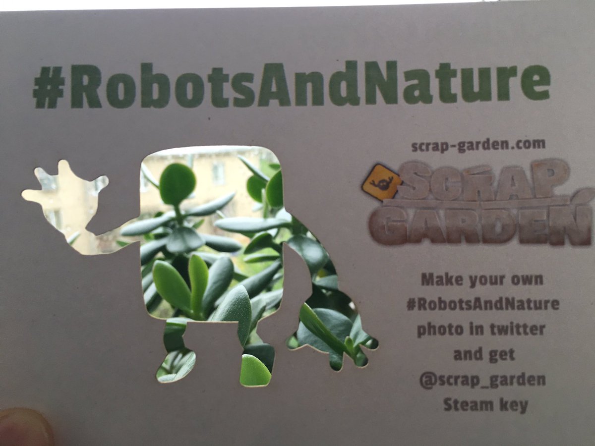 scrap_garden's tweet photo. we are still waiting for your photos from #devgamm! Every masterpiece will be rewarded! #RobotsandNature https://t.co/WWpf5Ll1Y7