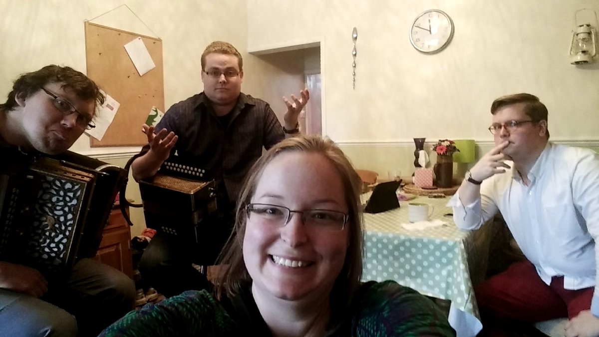 Let the rehearsal commence! #melodeon