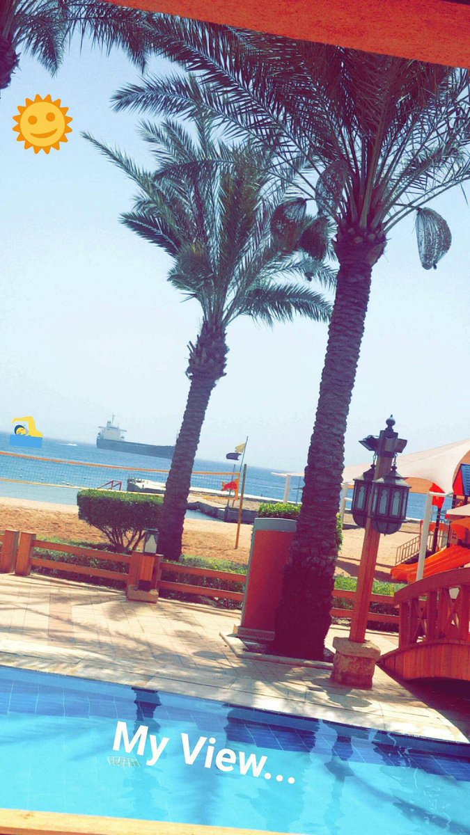 Zeina AlNimer på Twitter: "من العقبة... #Jordan #Aqaba #HKJ #snapchat  #Summerise2016 #Seaview… "