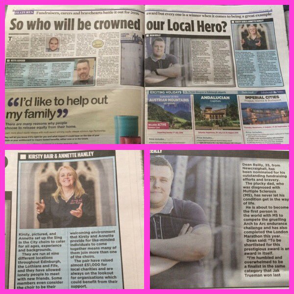 JamboDove's tweet photo. So proud of @Singinthecity MD @chiefkirsty making the @edinburghpaper Local Hero Shortlist #NameSpelledWrong https://t.co/9pCDnioEOy