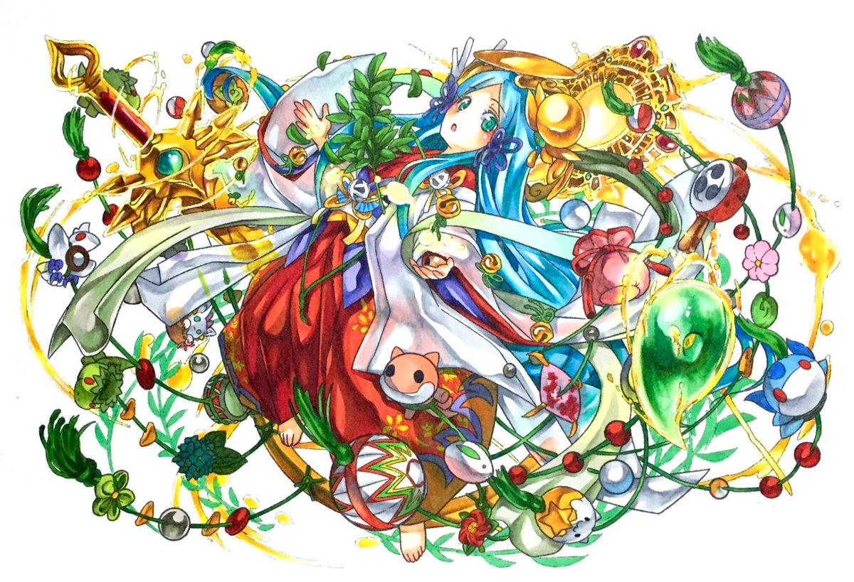 まいちー 覚醒アマテラスオオカミ コピック楽しい パズドラ塗り絵 まいちー 覚醒アマテラスオオカミ コピック楽しい パズドラ塗り絵