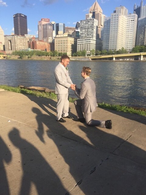 northgate_swim's tweet photo. It's official! Zech and Stephen are getting MARRIED!!! https://t.co/o1k3HFeTX7