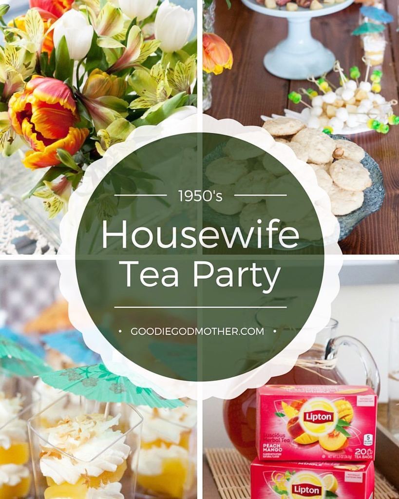 GoodieGodmother's tweet photo. #LiptonTeaTime #sponsored @Lipton - All the fun of a 1950's tea party with less fuss! Read… https://t.co/HMAQiRVqud https://t.co/CnCjv6Bvx7
