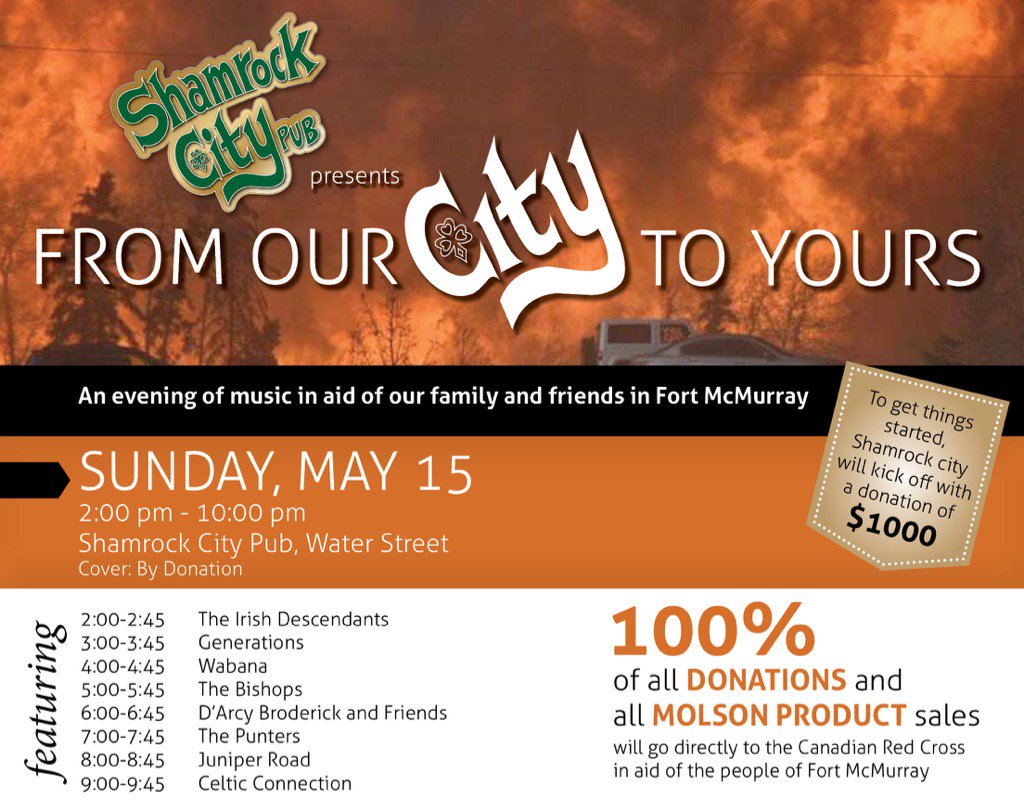 Here's the details on our fundraiser tomorrow. <a href="/VOCMNEWS/">VOCM News</a> <a href="/590VOCM/">YOUR VOCM</a> <a href="/IcebergQuest/">Iceberg Quest Tours</a> <a href="/JungleJimsCorp/">Jungle Jim's Eatery</a> @EastlinkKris 🍻☘🎻