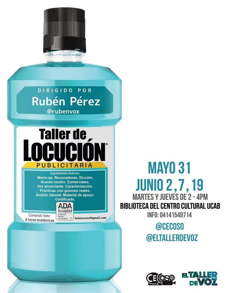 Te traemos el Taller de Locución con <a href="/el/">ELEAGUE_has_moved</a> tallerdevoz #UCAB