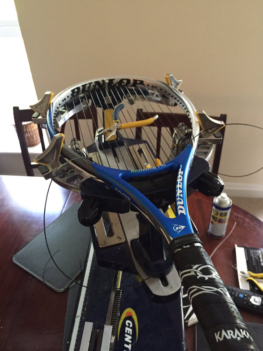 Jonnyquinlan's tweet image. This is my evening !! #saturdaynightstringing #tennis