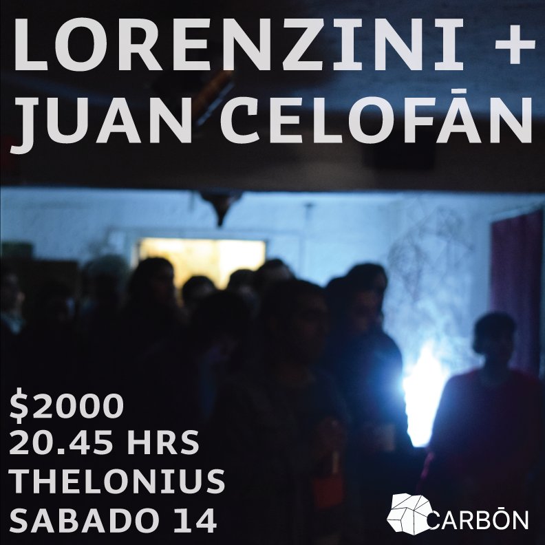 sellocarbon's tweet image. Llego el día! Hoy, por primera vez juntos @juancelofan y Diego Lorenzini. Acá los detalles! facebook.com/events/1729029…