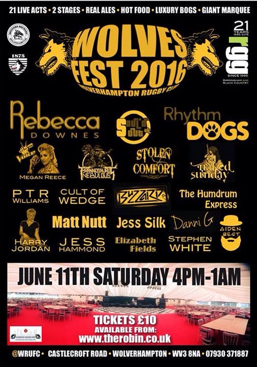 CjCpromotions's tweet photo. WOLVES FEST 2016
June11th #Wolverhampton 
#festival Tickets from https://t.co/9VTMYjB8q5 feat: @WeterPilliams https://t.co/OS6MHybEtD