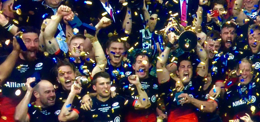 Majorscov's tweet photo. Congrats to Saracens - Champions of Europe 2016 @Saracens #9yearsofhurt https://t.co/5S3xVRXUb5
