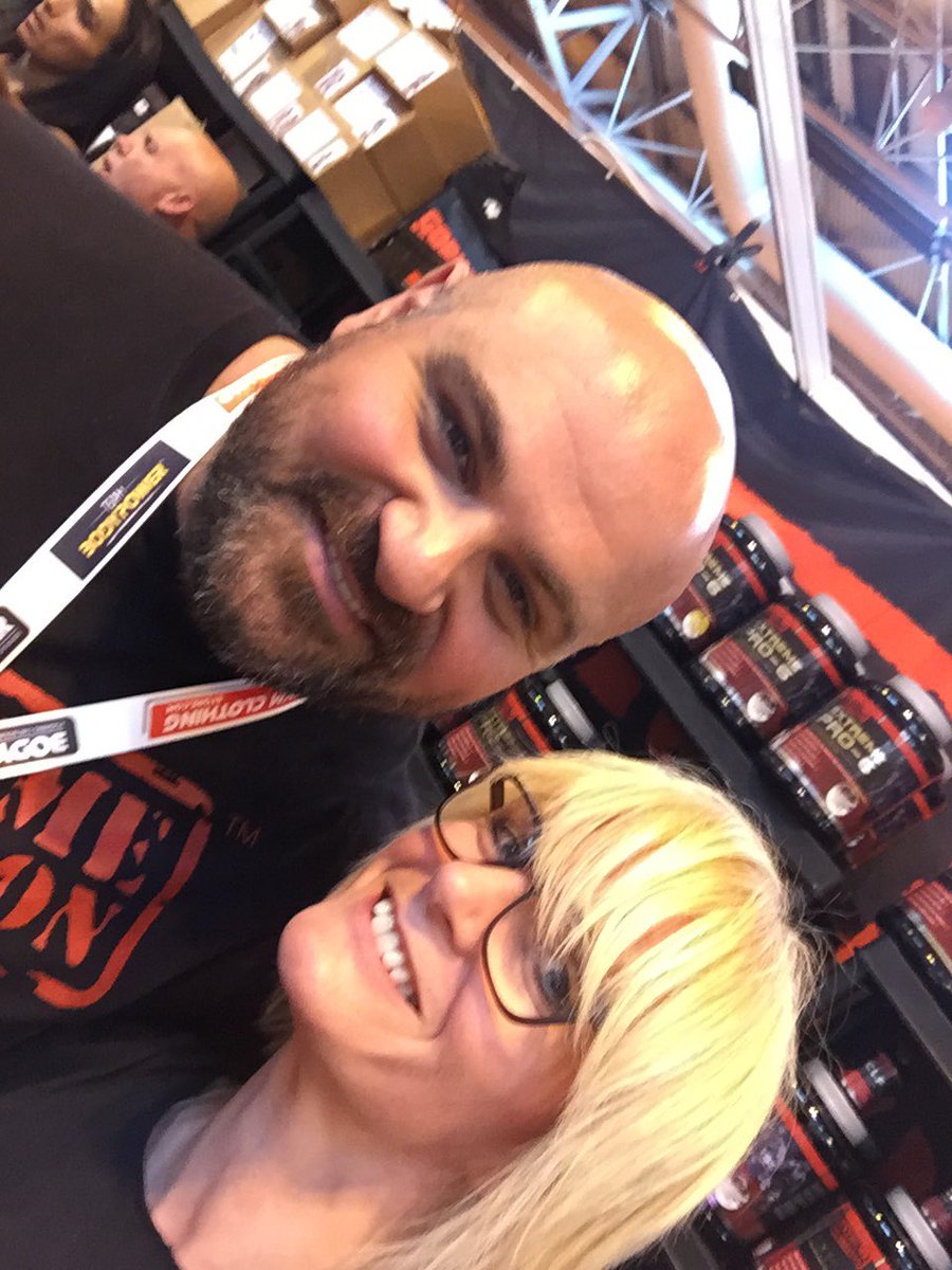 billybicep's tweet photo. Cheeky one of me n Lawrence Shahlaei at Bodypower with @Extreme_UK #strongman #bigman #supplements #bargains #callby https://t.co/fxmfxxALbe