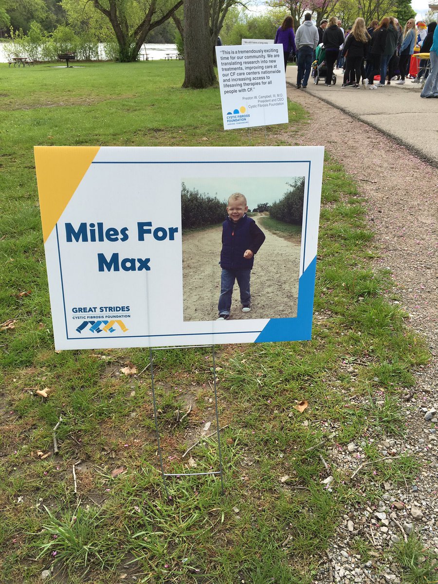 MilesForMax's tweet image. Today we stride for Max and everyone with #CF. #CFAwarenessMonth