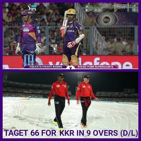 roydeepukkrr_26's tweet photo. #VIVO #IPL9 #2016 #AMI #KKR #MATCH45 , #KKRvsRPS : #KKR #Has #To #Chase #66 #In #54Balls #Acording #D/L #Mathode .๐๐ https://t.co/VQGQwqcXaf