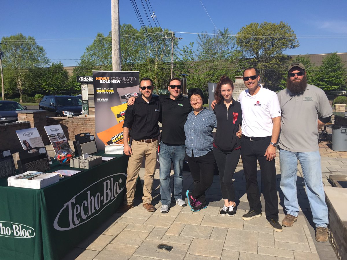 AllianceGator's tweet photo. It's a rockin' day at Washington Concrete in CT with Fish (2nd l) from Radio 104.1, @AllianceGator and @techobloc https://t.co/UdBZfx6kN7
