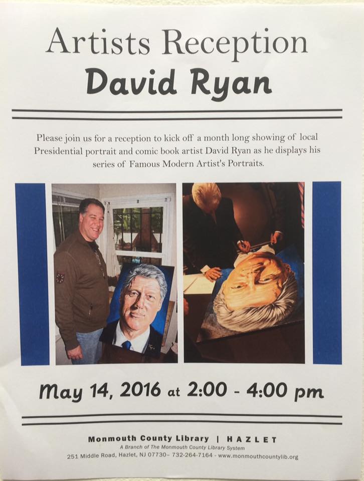 We'll have @DavidWRyan's paintings up all month - but, from 2-4 pm today, you can meet the brilliant artist!