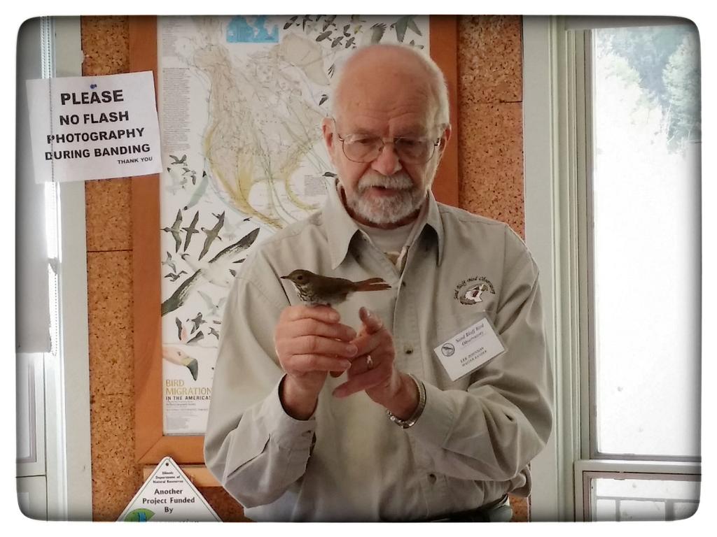 MarkBlassage's tweet photo. Lee Johnson discusses the Hermit Thrush. @SBBOBirdBanding #Birdfest2016 https://t.co/eGBTqSRCSg