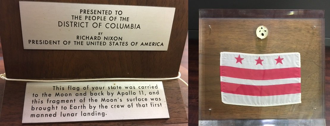 If you thought the DC flag would fly on the Moon before we'd be a state... h/t <a href="/DCArchivesOPR/">DC Archives and OPR</a> #StatehoodSaturday