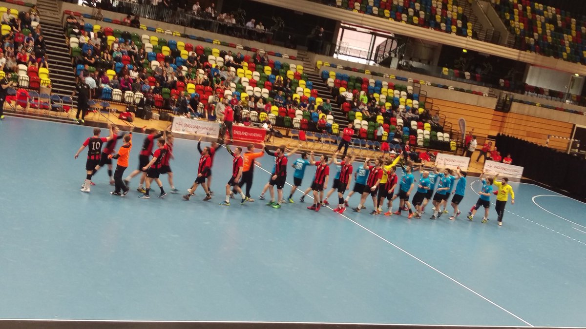 NatFraterKMPT's tweet image. Nail biting me game so far at #thecopperbox #handball national cup finals London GD 10 : Warrington Wolves 15