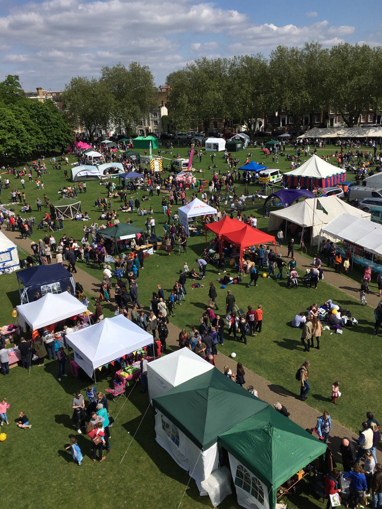 TotallyRichmond's tweet image. And the view from the top of the helter skelter at Richmond May Fair