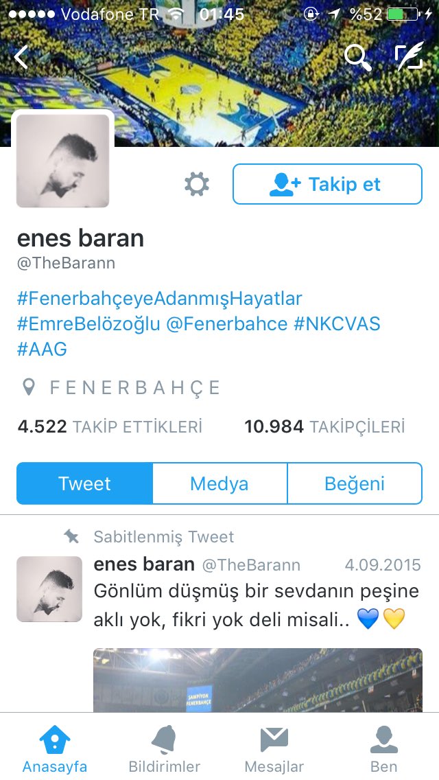 Eski hesabımı aldım ordayim artık orya gelin :) RT yaparsanız cok hojdır